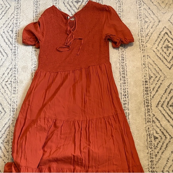 Chic Rust Dress - Picture 4 of 4